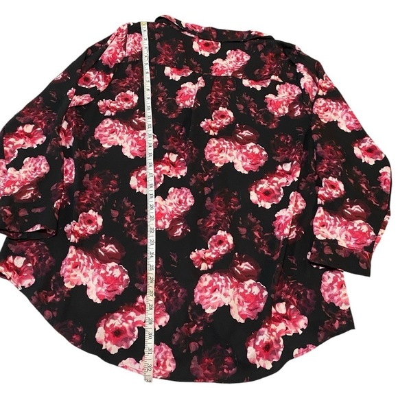 Torrid Madison Georgette Button-Up Long Sleeve Tunic Shirt size 2X - Picture 8 of 8